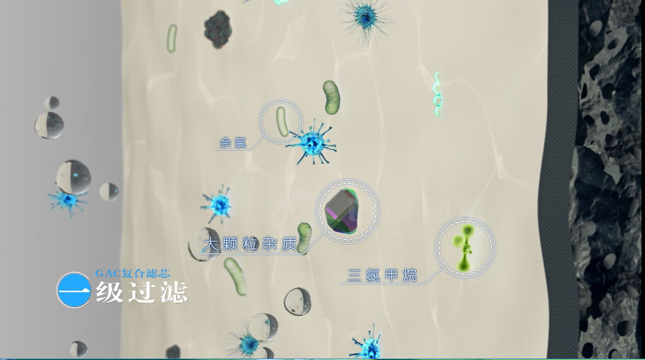 凈水器三維動畫案例展示：出水就可以直接喝的反滲透直飲水機。(圖4)