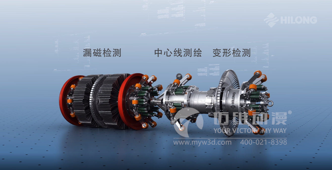 熱烈祝賀邁維動漫與海隆石油工業(yè)集團有限公司圓滿完成石油管道檢測器三維動畫項目合作！(圖3)