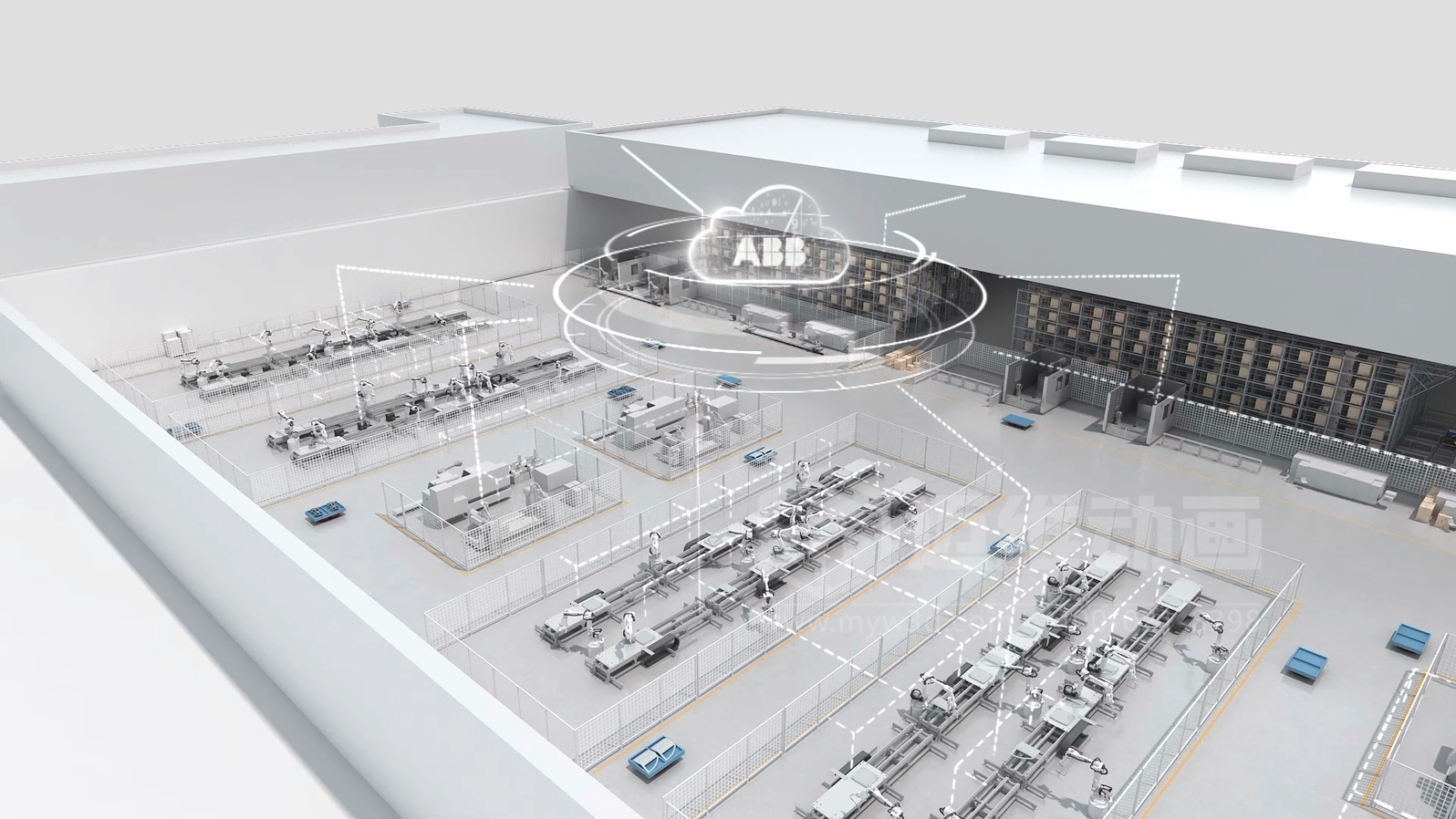 智慧工廠3D動(dòng)畫(huà)展示(圖3)