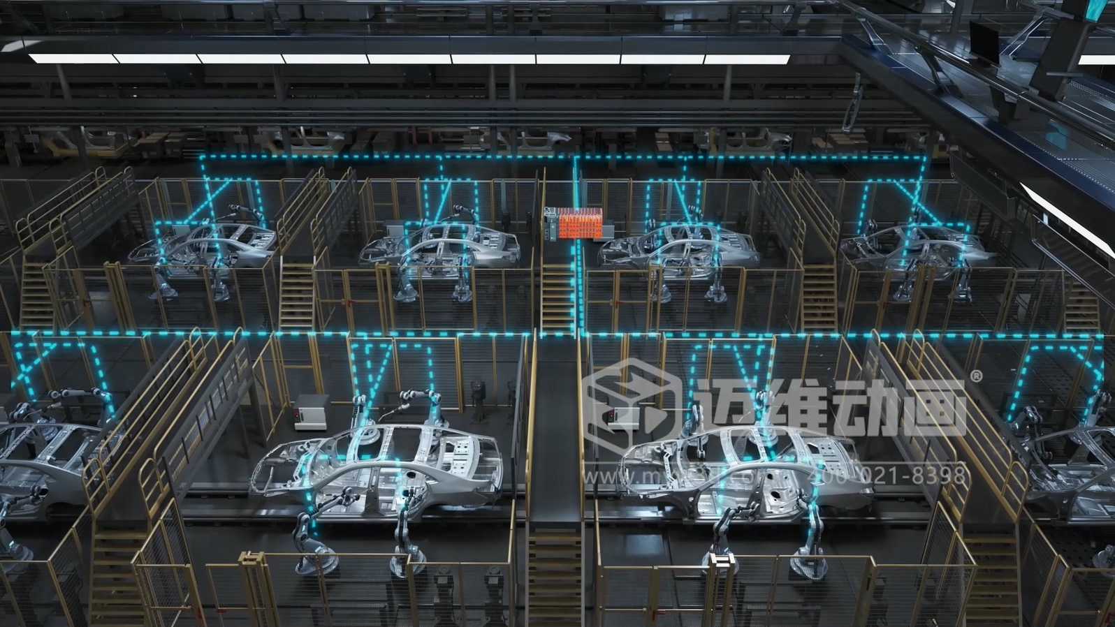 工業(yè)自動化 3D 動畫如何精準呈現(xiàn)？邁維動畫為可編程邏輯控制器打造爆款產(chǎn)品動畫宣傳片(圖4)